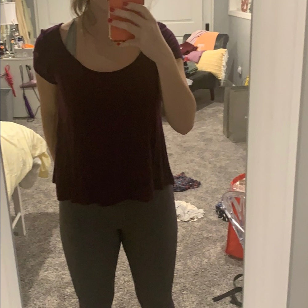 dark purple t-shirt